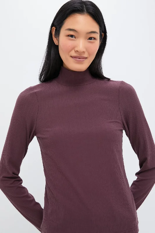 Comfy Layers Huckleberry Astrid Fitted Longsleeve Turtleneck Tee