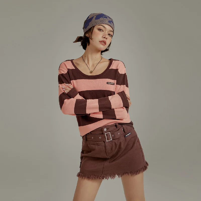 Everyday Style Color Stripe Knit Sweater