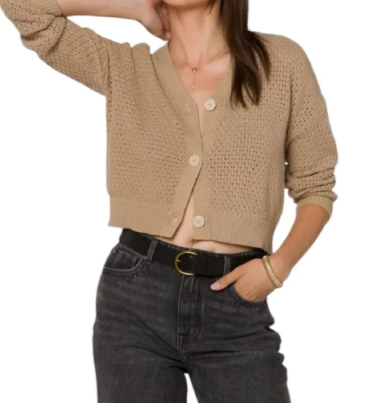 Fashionable Ease Aris Sweater In Beige