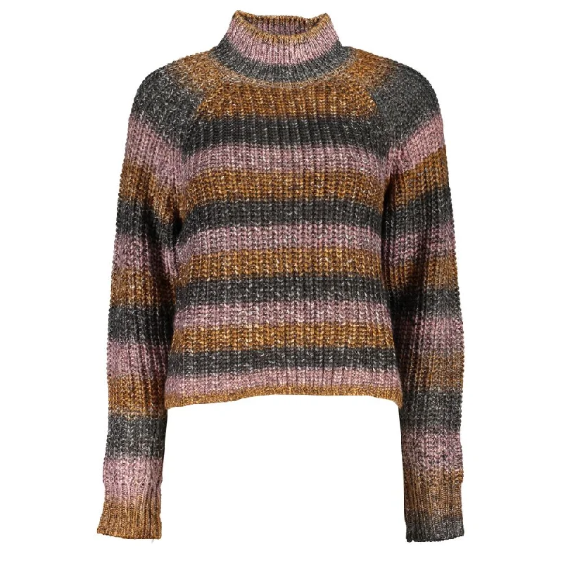 Classic Series Desigual Chic Turtleneck Sweater with Contrast Women's Details