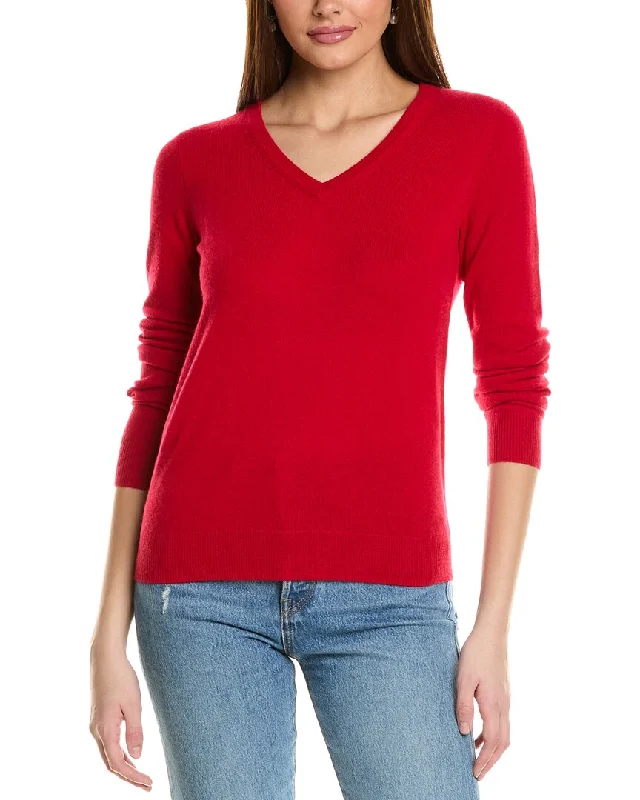 Comfortable Series Amicale Cashmere Basic V-Neck Cashmere Sweater