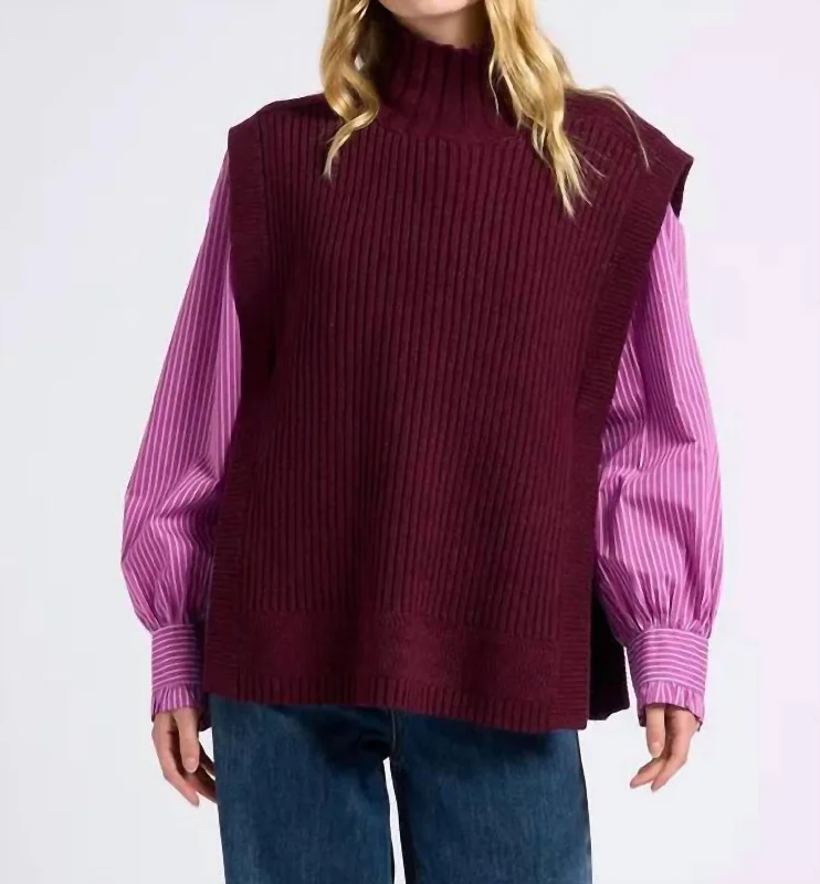 Avant-garde Design Pacome Sweater In Prune