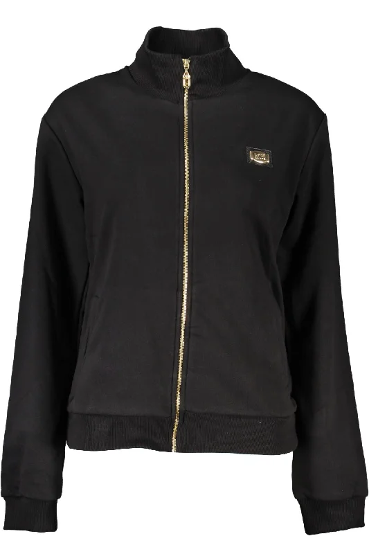 Elegant Style Cavalli Class Elegant Brushed Zip Sweater with Chic Women's Detailing
