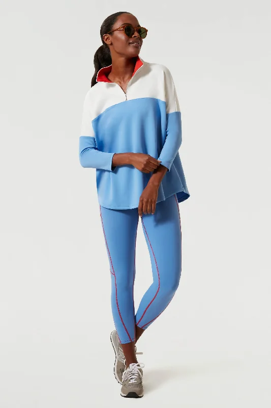 Cozy Fitting Boogie Down Blue Amelie Quarter Zip