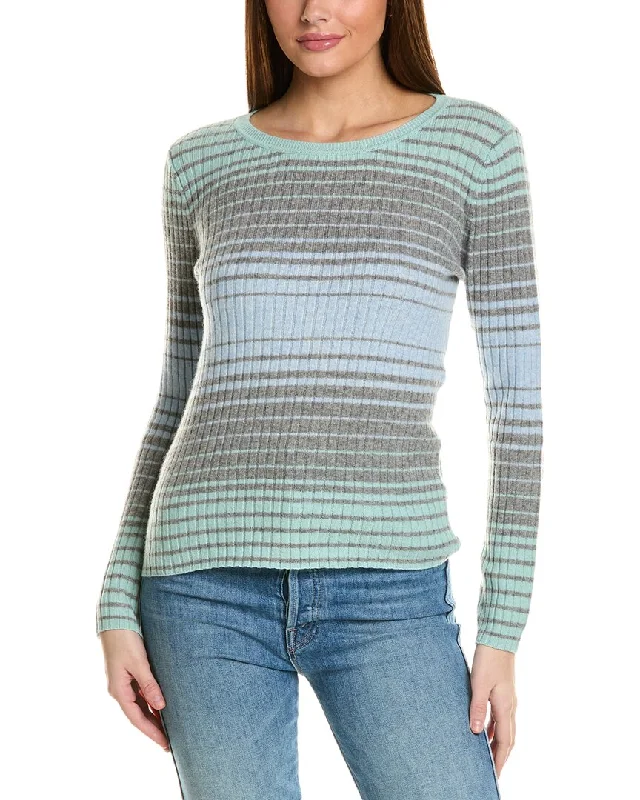 Relaxed Jackets Collaboration Meredith Ombre Ribbed Cashmere Sweater