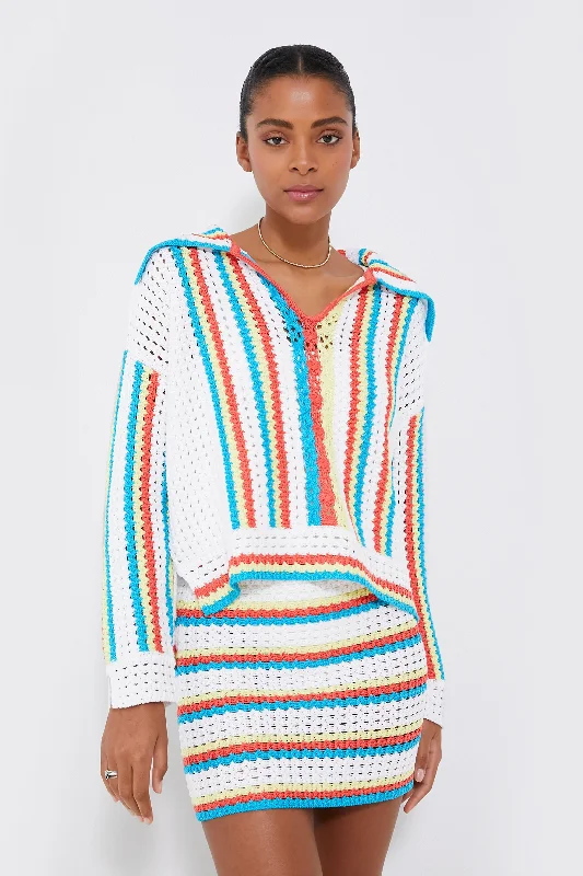 Advanced Customization Crochet Vertical Stripe Lola Pullover