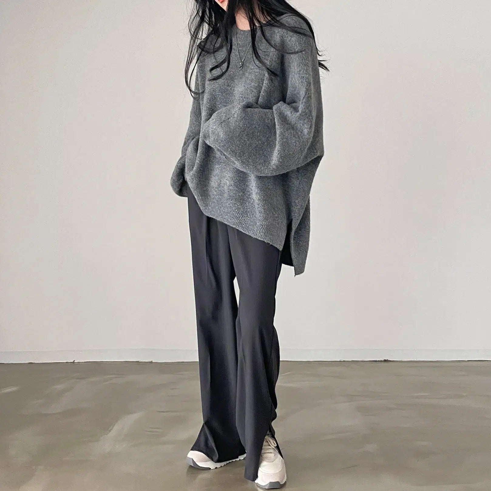Casual Ease Oversized Knit Sweater