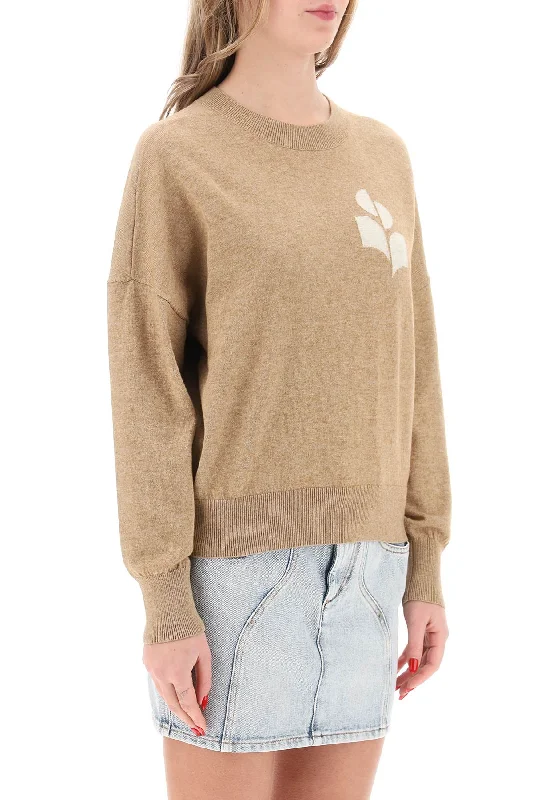 Relaxed And Casual Isabel Marant Etoile Marisans Sweater With Logo Intarsia
