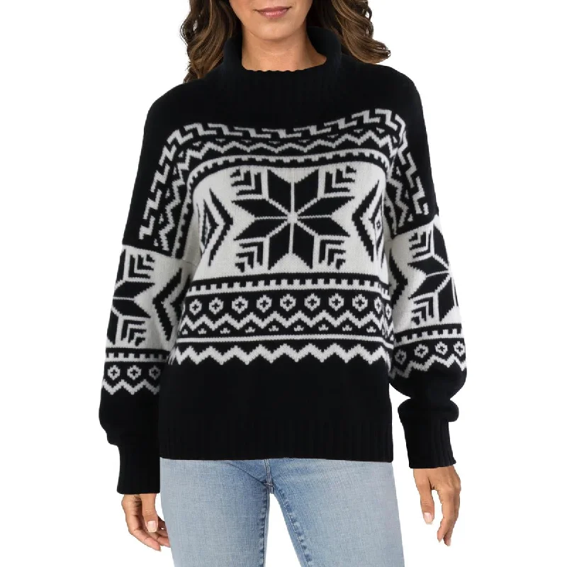 Avant-garde Design Lauren Ralph Lauren Womens Ribbed Trim Knit Turtleneck Sweater