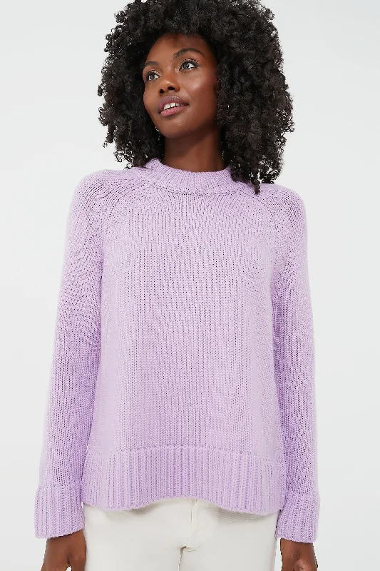 Elegant And Simple Lilac Claude Crewneck Sweater