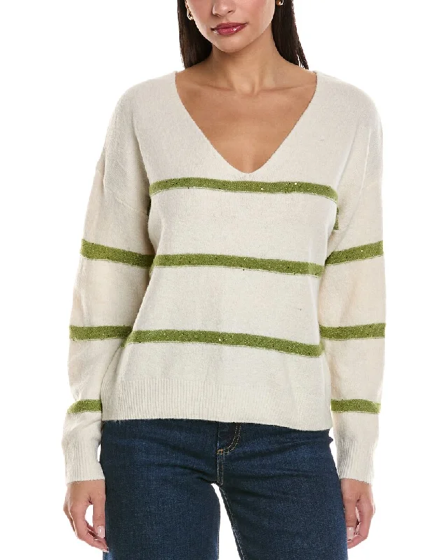 Retro Prints ANNA KAY Kelly Moi Striped Cashmere-Blend Sweater