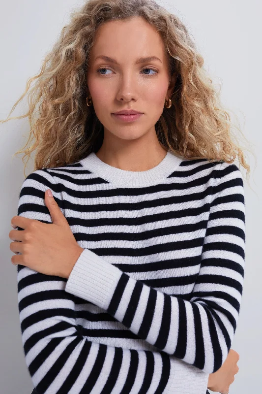 Easy Fashion Black Stripe Graca Pullover