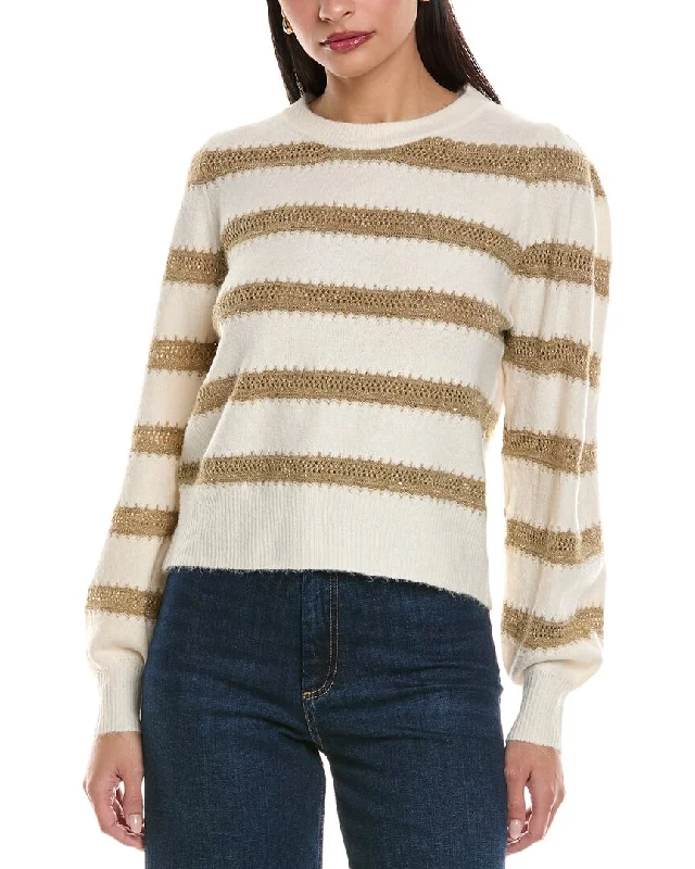 Celebrity Style ANNA KAY Herringbone Cashmere-Blend Sweater