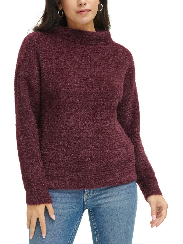 Romantic And Fresh Womens Cozy Funnel Neck Pullover Sweater