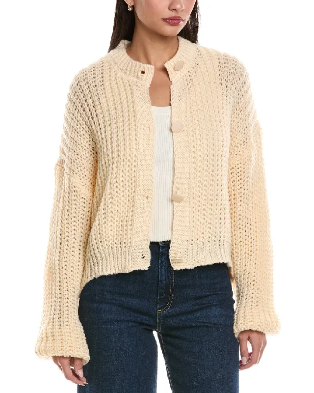 Trendy Layers ANNA KAY Pearls A Trous Cashmere-Blend Cardigan