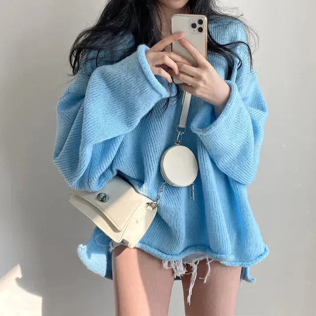 Summer Comfort Extra Long Sleeve Loose Sweater