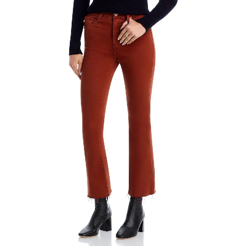 High Street Style AG Adriano Goldschmied Womens Raw Hem Denim Bootcut Pants