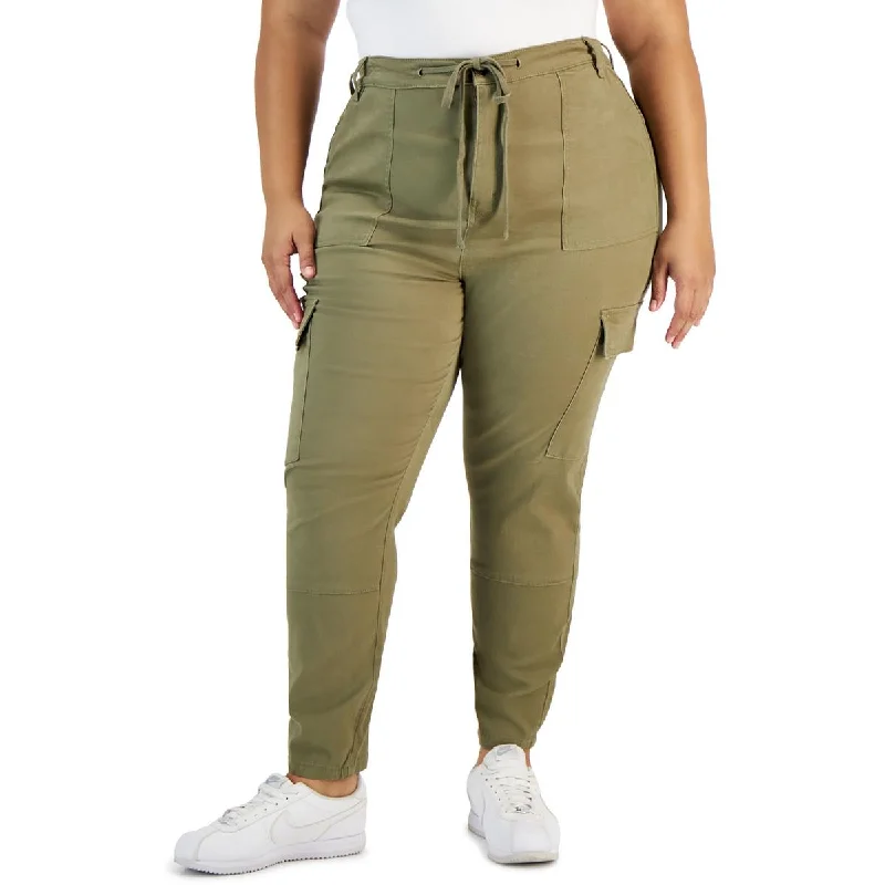 New Season Series Celebrity Pink Womens Plus High-Rise Cargo Skinny Pants