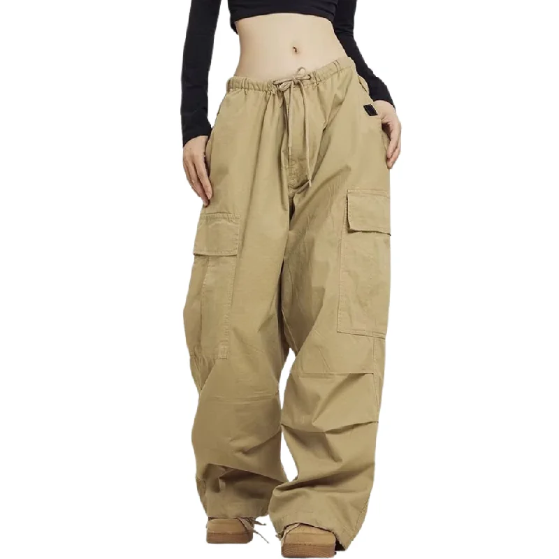 Versatile Items Women's Loose Solid Color Cargo Pants