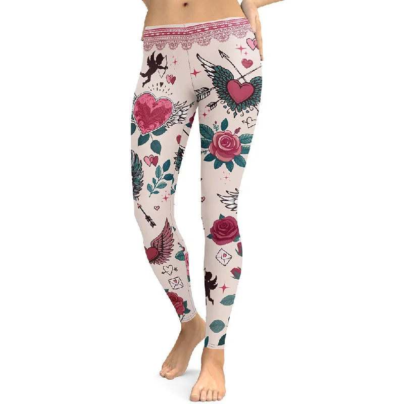 Cozy Essentials Cute Valentine Leggings