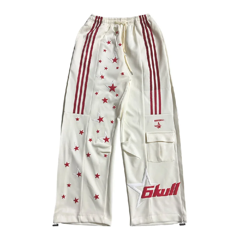 Exquisite Embroidery 6Kull Full Puff Print Milky Way Sweatpants