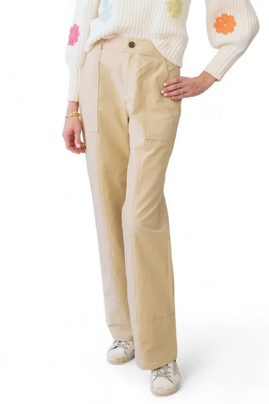 Easy Chic Wear Fran Pant In Khaki