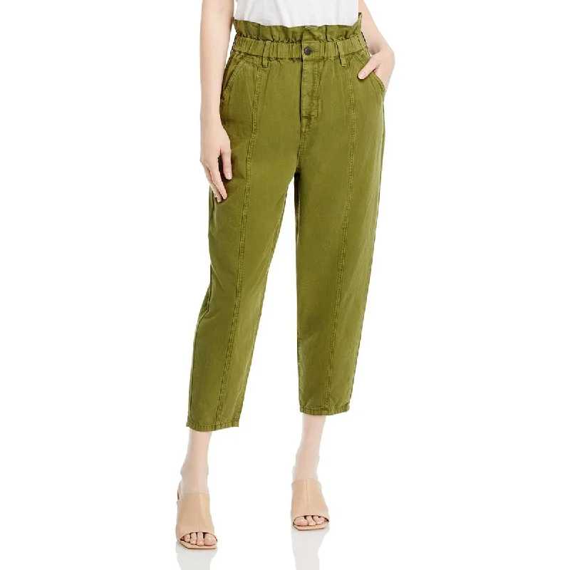 New Autumn And Winter Styles [BLANKNYC] Womens Smocked Waistband High Rise Straight Leg Pants