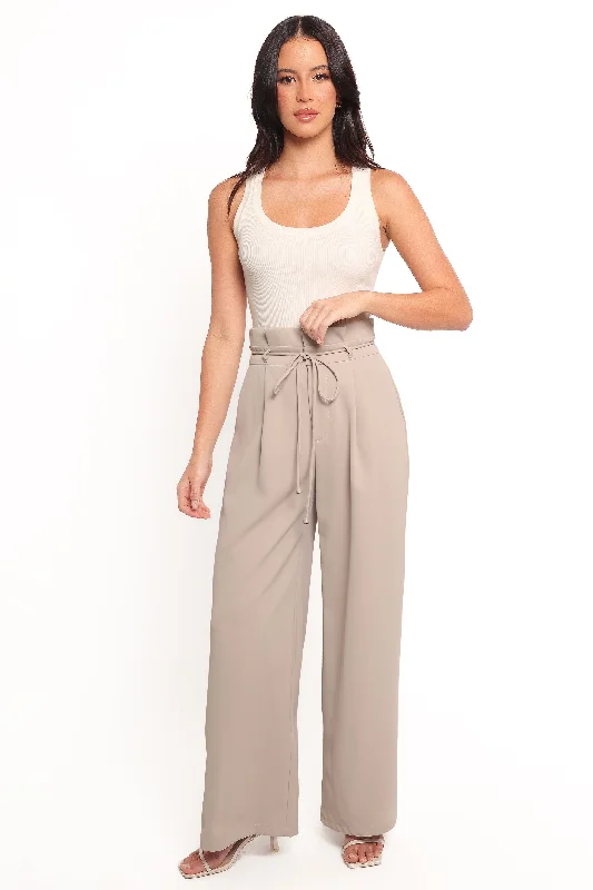 Minimal Style Thesis Pants - Beige