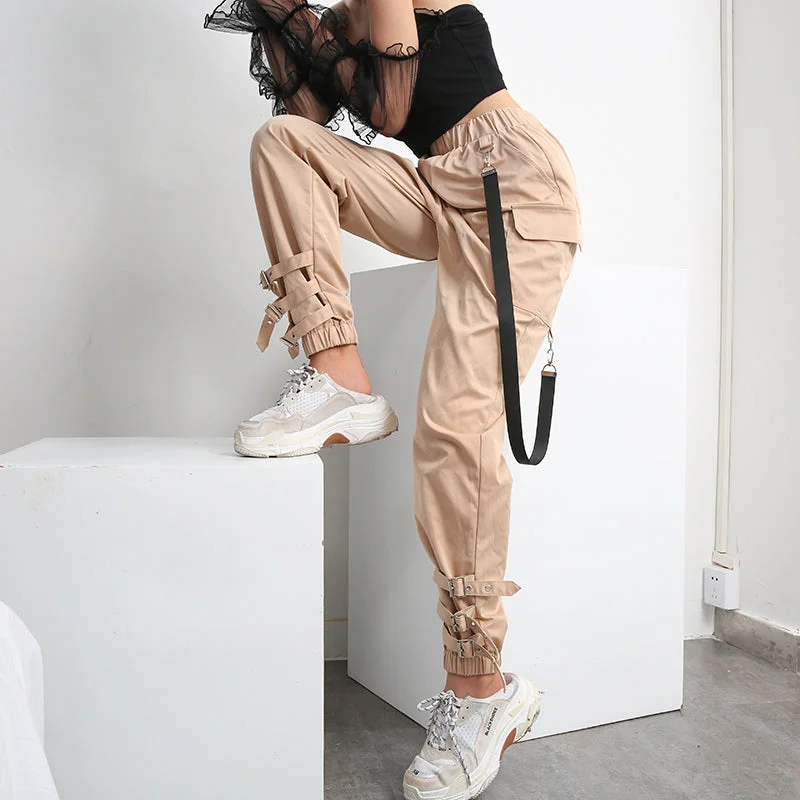 Goddess Style STREET HIPHOP OVERALLS CASUAL PANTS BY63010