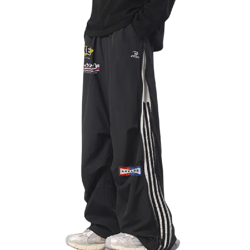 Refreshing Design Racing Quick-Drying Print Sweatpants