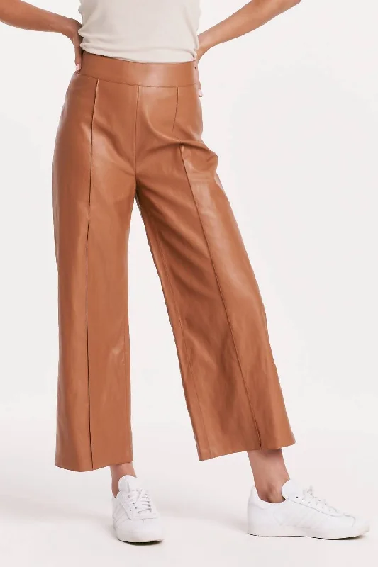 All-Day Outfits Sparkle Saddle Wide Leg Pants In Khaki
