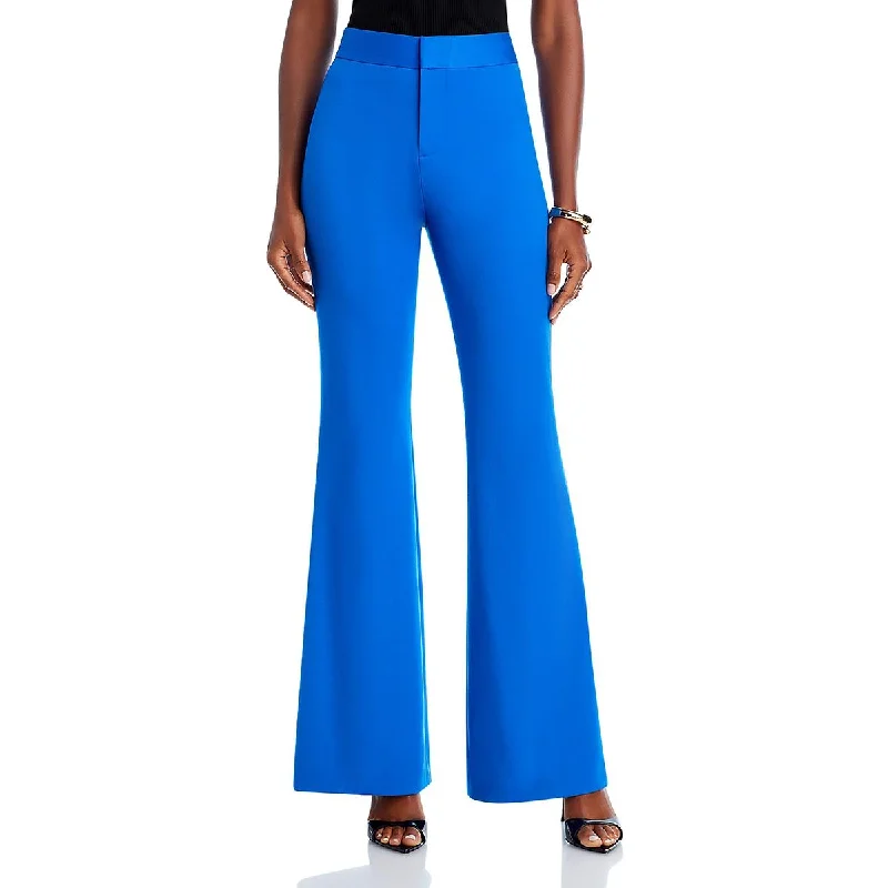 British Style Alice and Olivia Womens Deanna Solid Knit Dress Pants