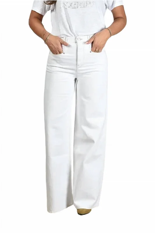 Casual Fit Lemony Pant In White