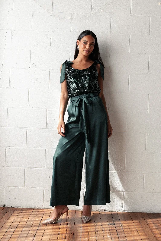 Feminine Charm Alie Pant - Emerald