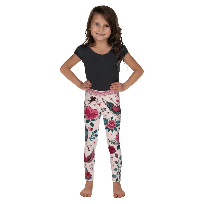 Smart Comfort Wear Cute Valentine Kid's Leggings