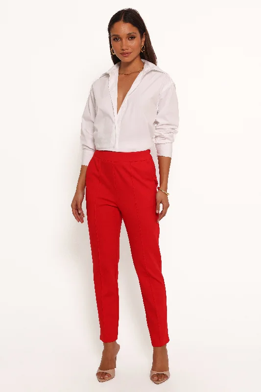 Street Cool Martina Pant - Red