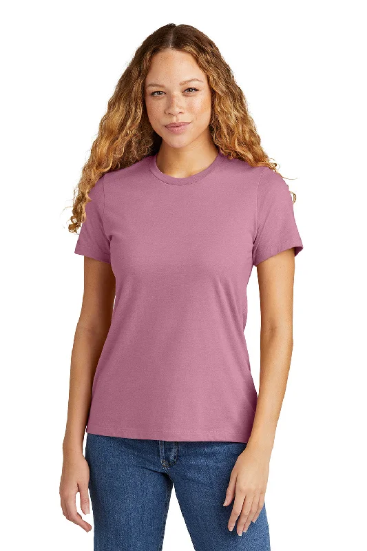 Trendy Items Gildan Womens Softstyle CVC Short Sleeve Crewneck T-Shirt - Plumrose Pink