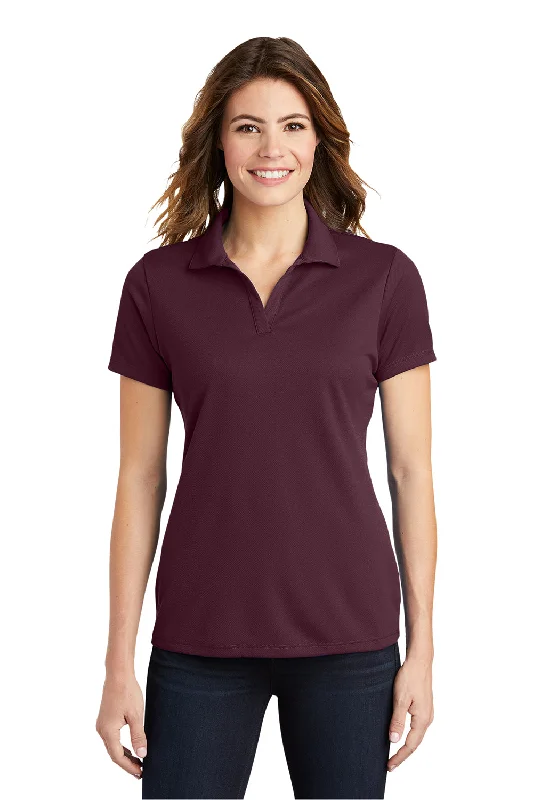 Relaxed Wear Sport-Tek Womens RacerMesh Moisture Wicking Short Sleeve Polo Shirt - Maroon Relaxed Wear Sport-Tek Womens RacerMesh Moisture Wicking Short Sleeve Polo Shirt - Maroon