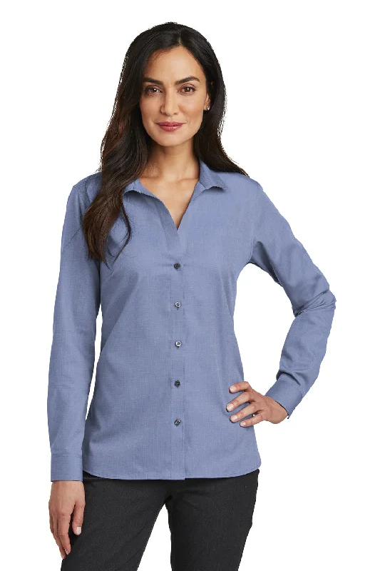 Comfortable Dresses Red House Womens Nailhead Wrinkle Resistant Long Sleeve Button Down Shirt - Navy Blue - Closeout Comfortable Dresses Red House Womens Nailhead Wrinkle Resistant Long Sleeve Button Down Shirt - Navy Blue - Closeout