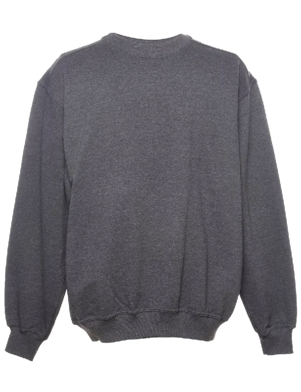 Weekend Style Russell Athletic Plain Grey Sweatshirt - L