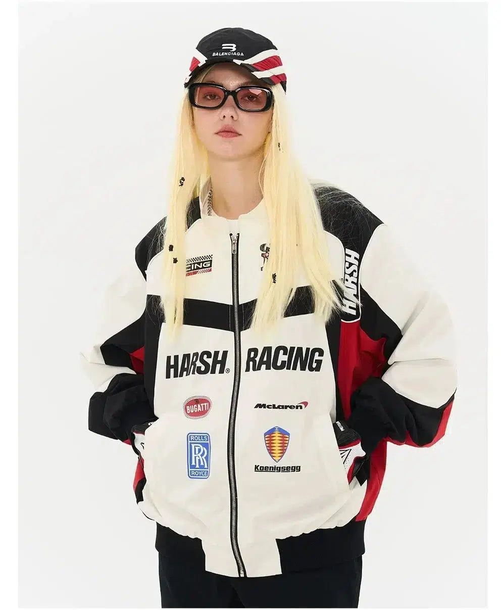 Youthful Style Vintage Racing Jacket
