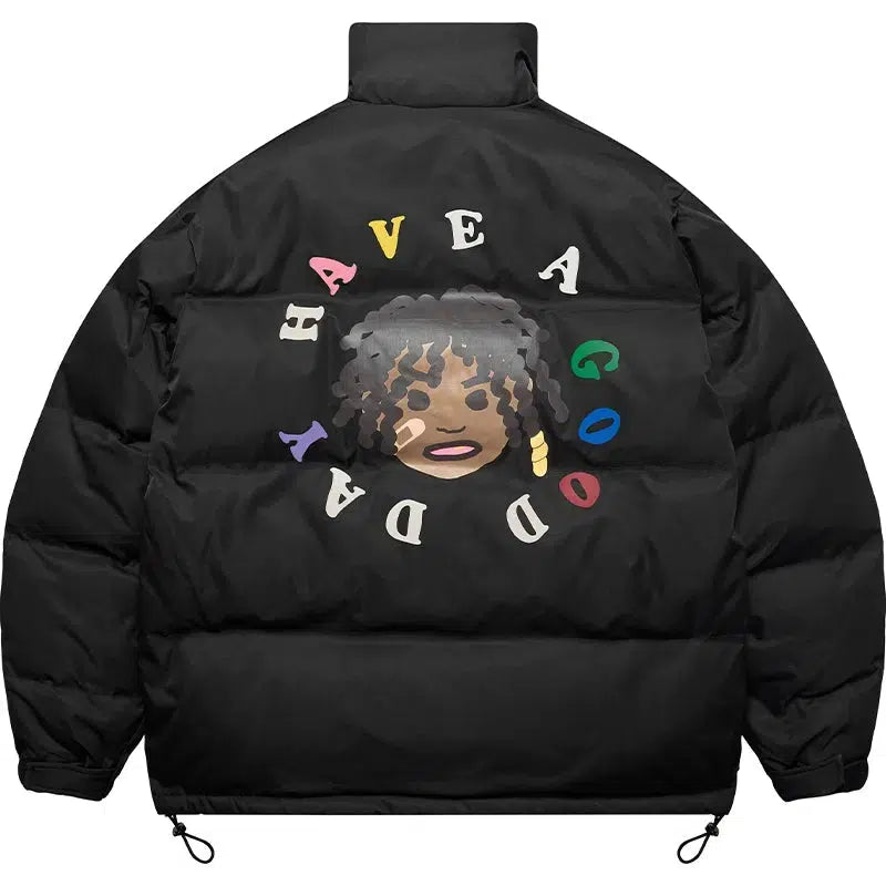 Black with colored letters