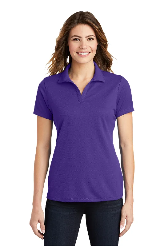 Personal Design Sport-Tek Womens RacerMesh Moisture Wicking Short Sleeve Polo Shirt - Purple Personal Design Sport-Tek Womens RacerMesh Moisture Wicking Short Sleeve Polo Shirt - Purple