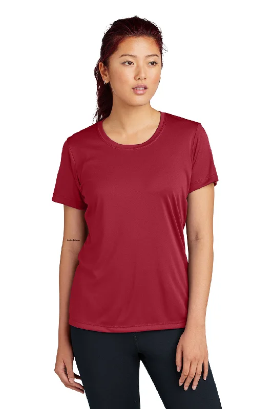 Soft Textures Sport-Tek Womens Competitor Moisture Wicking Short Sleeve Crewneck T-Shirt - Deep Red Soft Textures Sport-Tek Womens Competitor Moisture Wicking Short Sleeve Crewneck T-Shirt - Deep Red