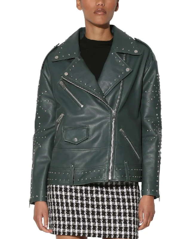 Unique Fashion Walter Baker Skyler Leather Jacket