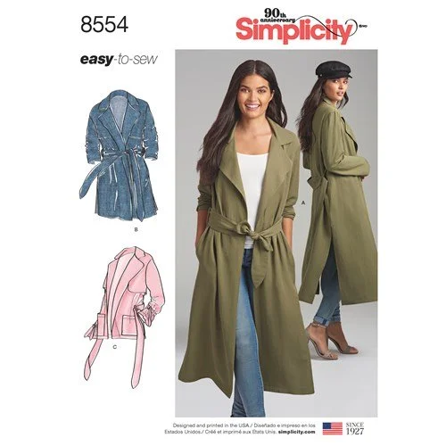 Luxury Classic Simplicity Coat and Jacket S8554