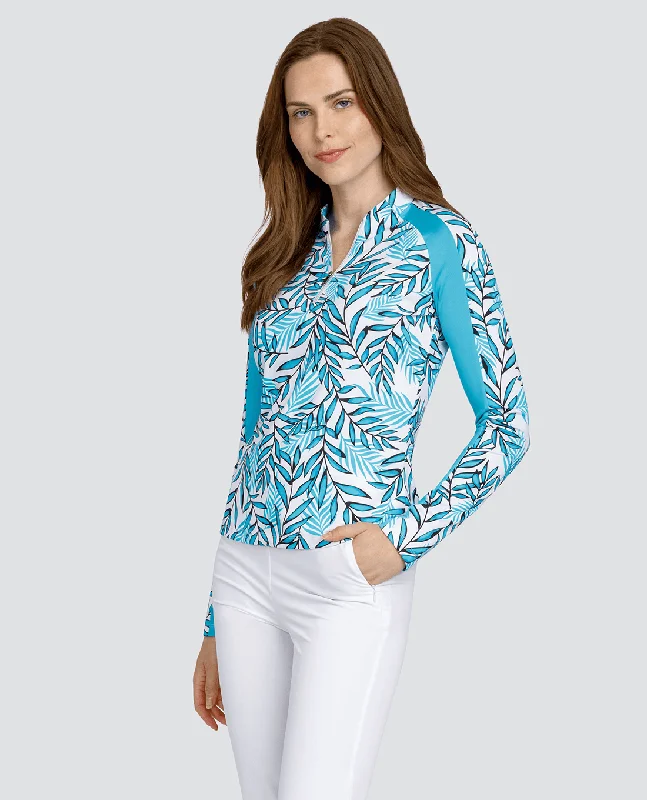 Breezy Comfort SIZE L - TAIL Ender Long Sleeve Mini Mock Polo Palmeria