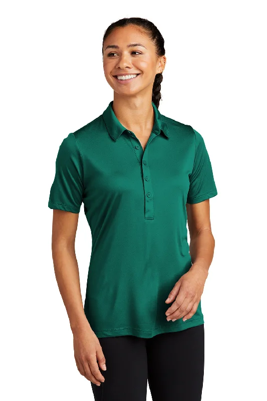 Cozy Dress Sport-Tek Womens Moisture Wicking Short Sleeve Polo Shirt - Marine Green - Closeout Cozy Dress Sport-Tek Womens Moisture Wicking Short Sleeve Polo Shirt - Marine Green - Closeout
