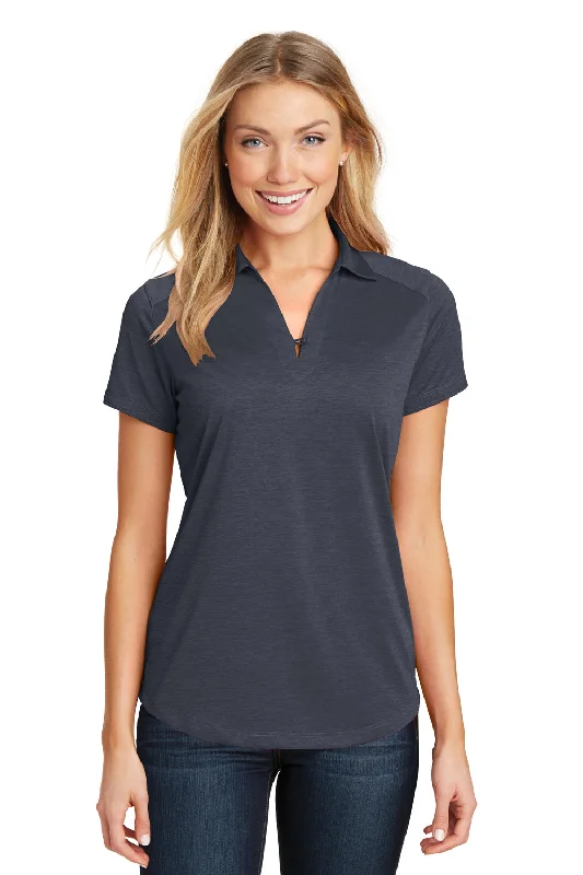Versatile Wear Port Authority Womens Digi Heather Performance Moisture Wicking Short Sleeve Polo Shirt - Dark Grey Versatile Wear Port Authority Womens Digi Heather Performance Moisture Wicking Short Sleeve Polo Shirt - Dark Grey