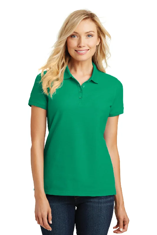 Quality Tailoring Port Authority Womens Core Classic Short Sleeve Polo Shirt - Bright Kelly Green